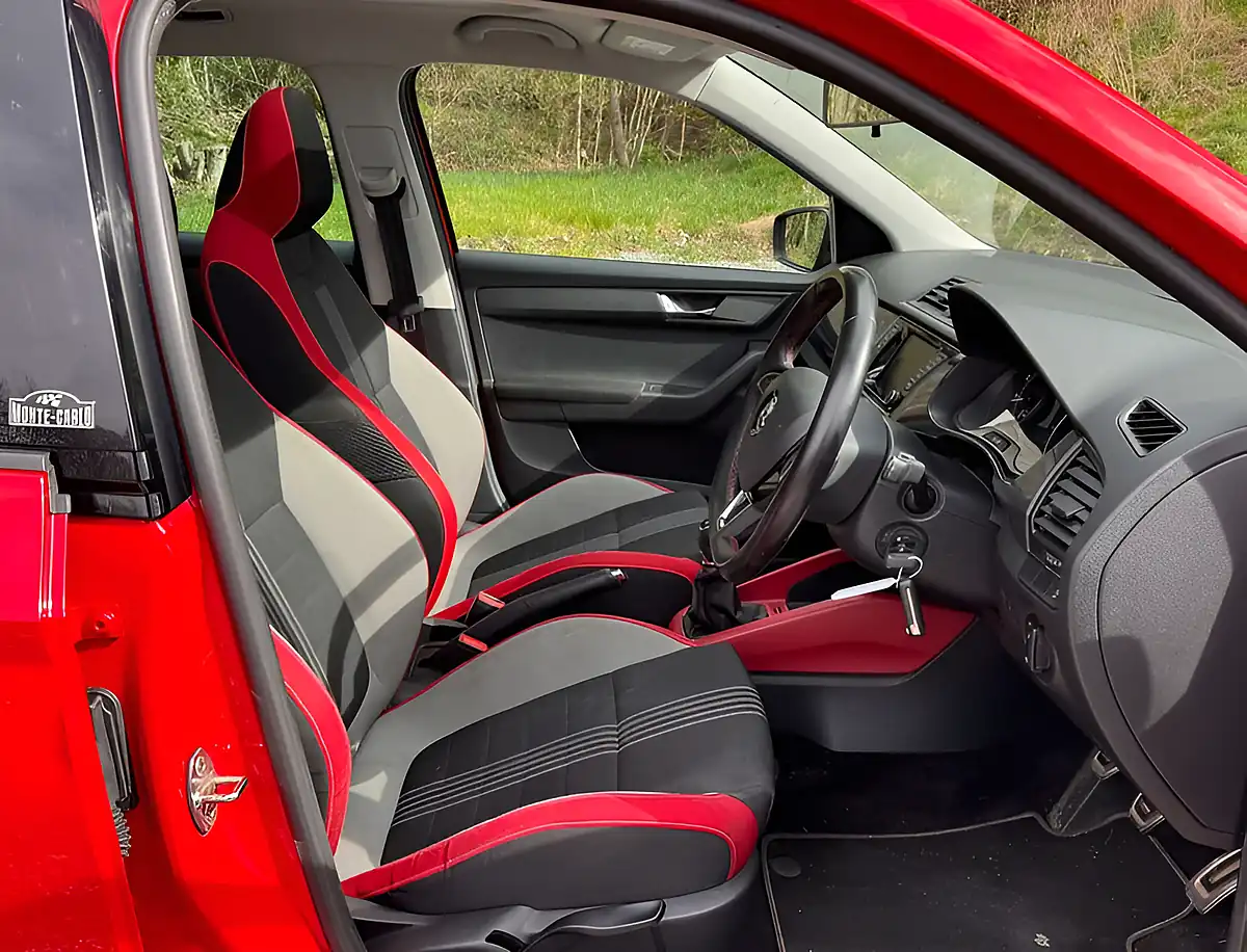 Used 2015 Skoda Fabia Monte Carlo Corrida Red - Interior and Exterior details 14