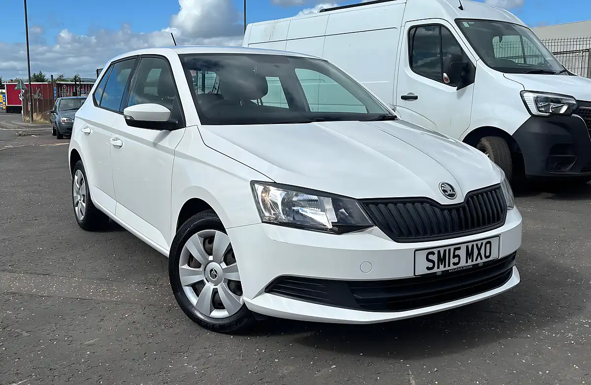 Used 2015 Skoda Fabia S White - Front View