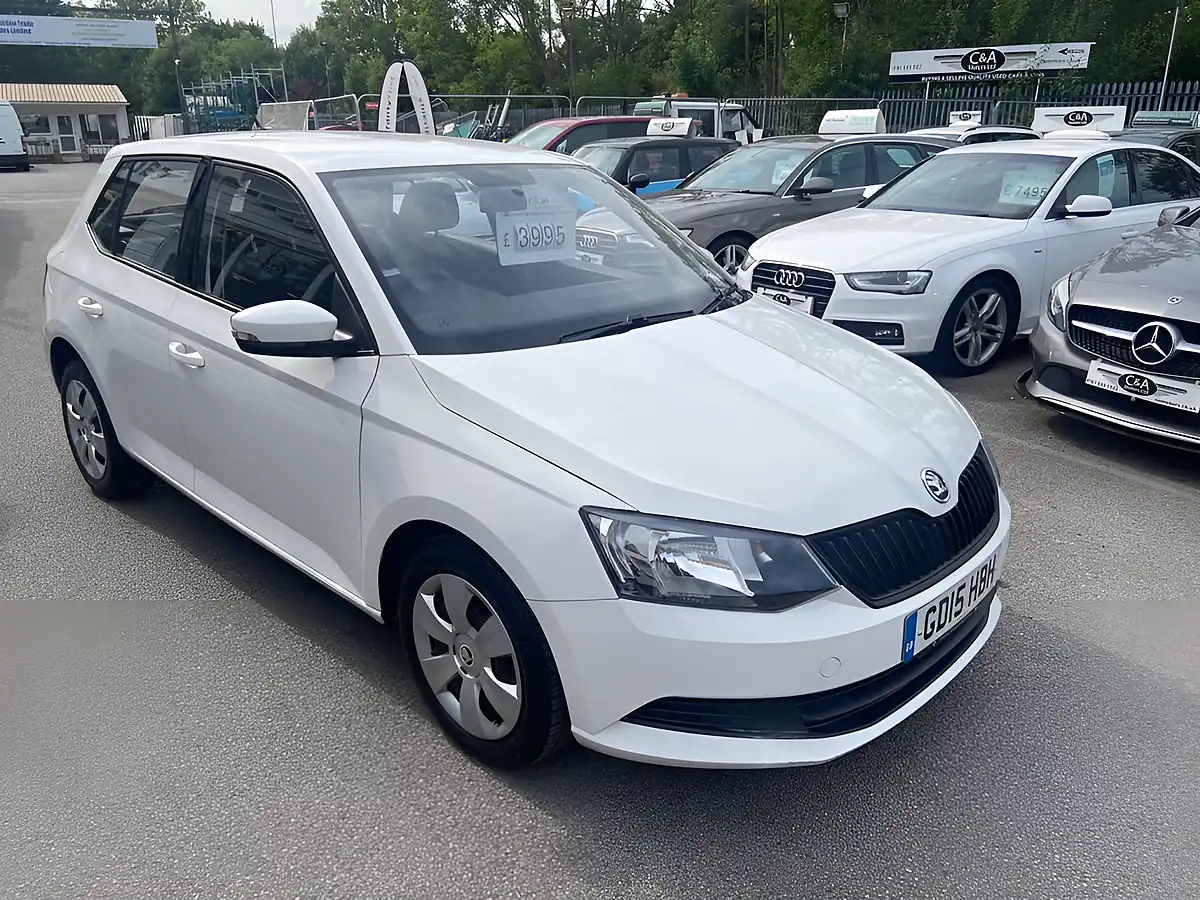 Used 2015 Skoda Fabia S White - Front View