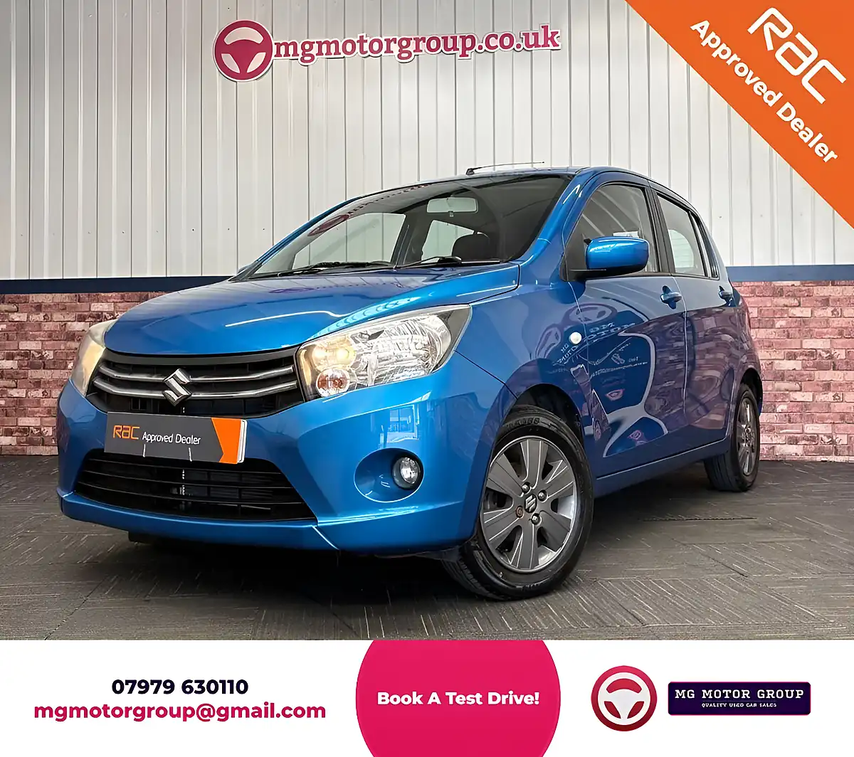 Used 2015 Suzuki Celerio SZ4 Cerulean Blue Pearl - Front View