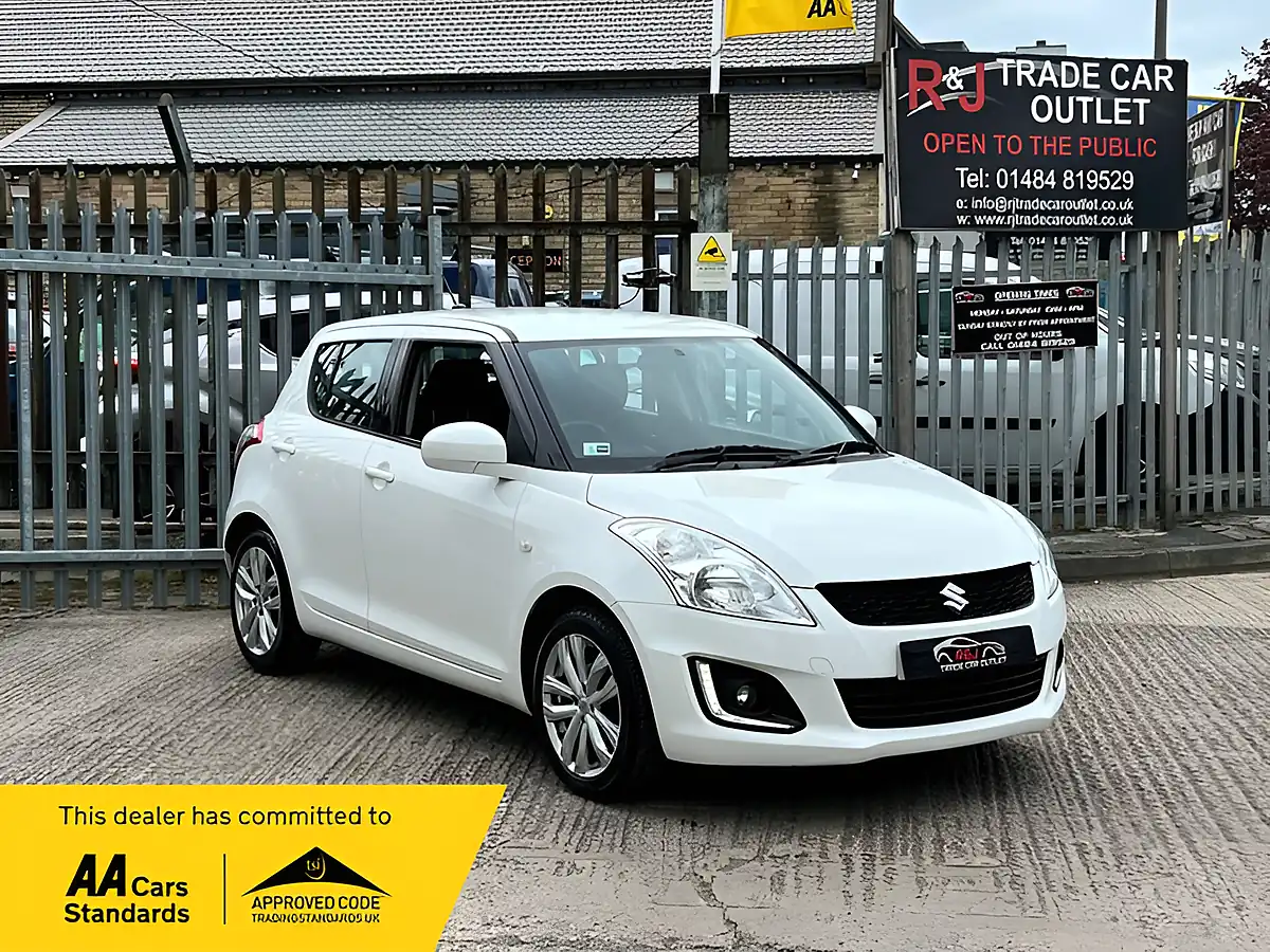Used 2015 Suzuki Swift SZ3 White - Front View