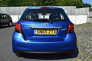 Used 2015 Toyota Yaris Excel Blue - Interior and Exterior details 11