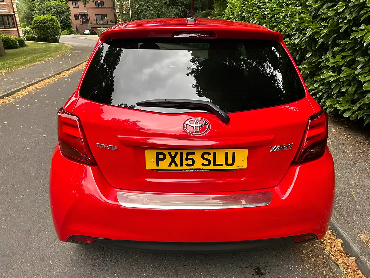 Used 2015 Toyota Yaris Sport Red - Interior and Exterior details 11