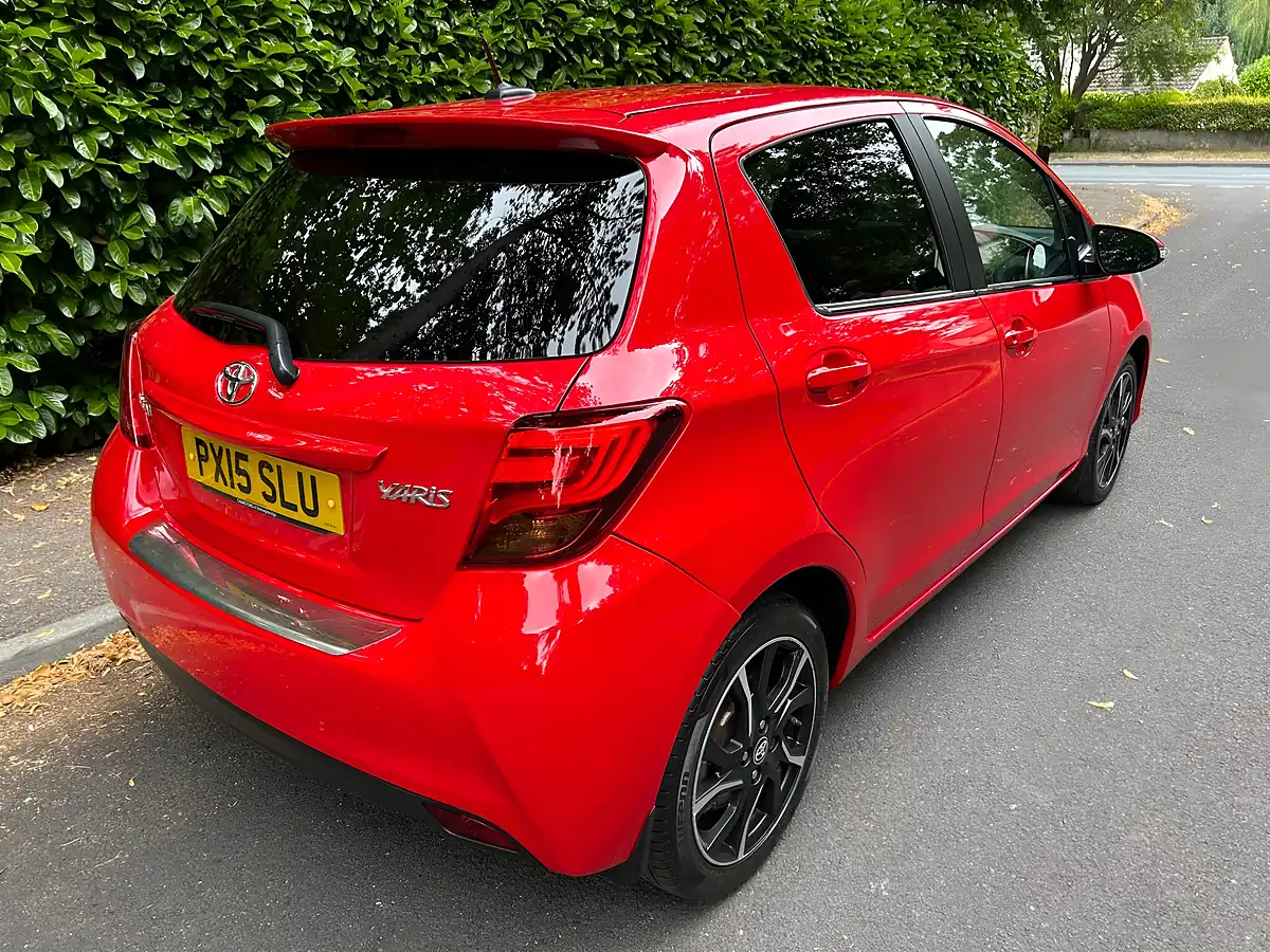 Used 2015 Toyota Yaris Sport Red - Interior and Exterior details 14