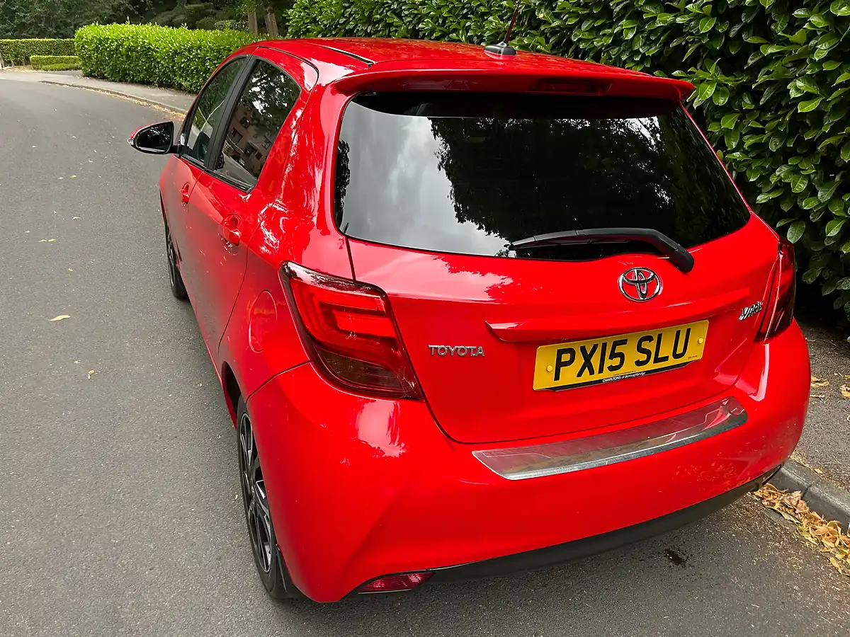 Used 2015 Toyota Yaris Sport Red - Interior and Exterior details 4