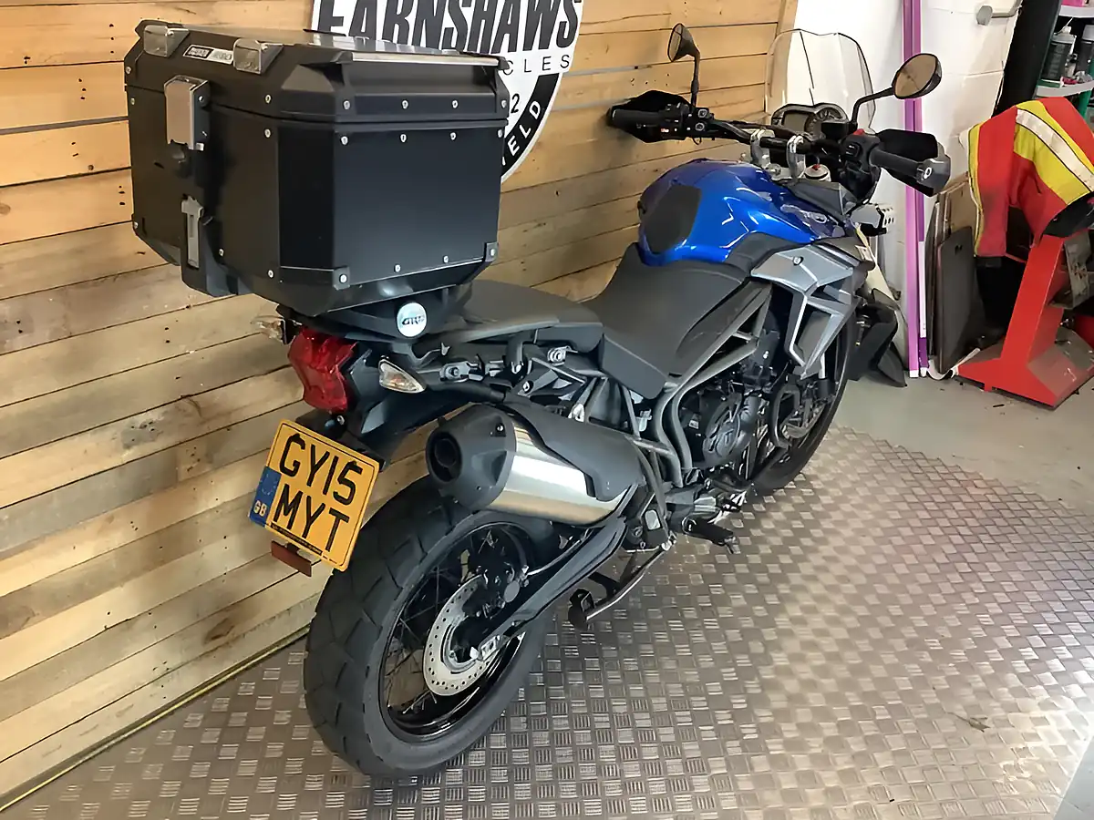 Used 2015 Triumph Tiger Xcx Blue - Interior and Exterior details 4