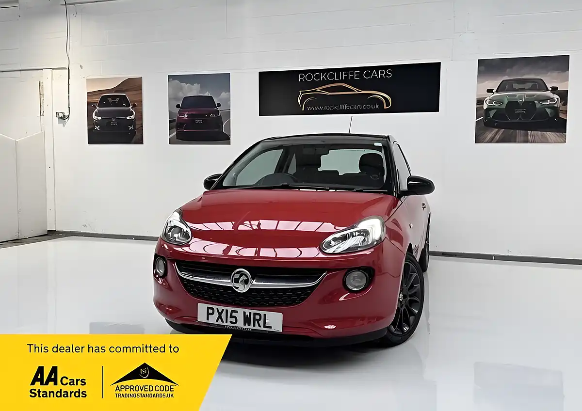 Used 2015 Vauxhall Adam Glam Red With Black Roof - Front View