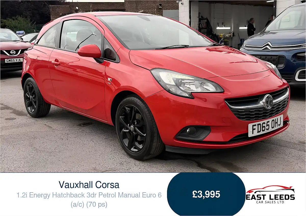 Used 2015 Vauxhall Corsa Energy Red - Front View