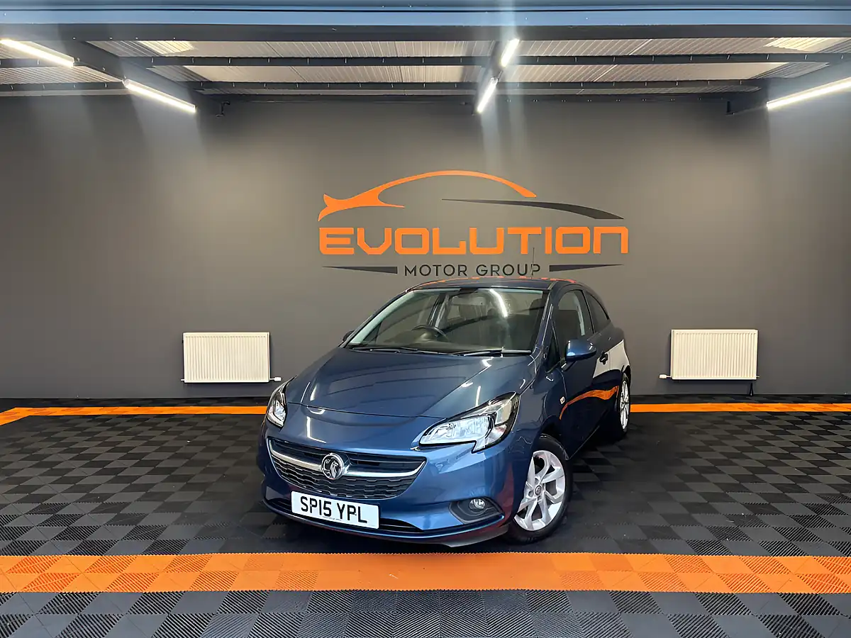 Used 2015 Vauxhall Corsa Excite Blue - Front View