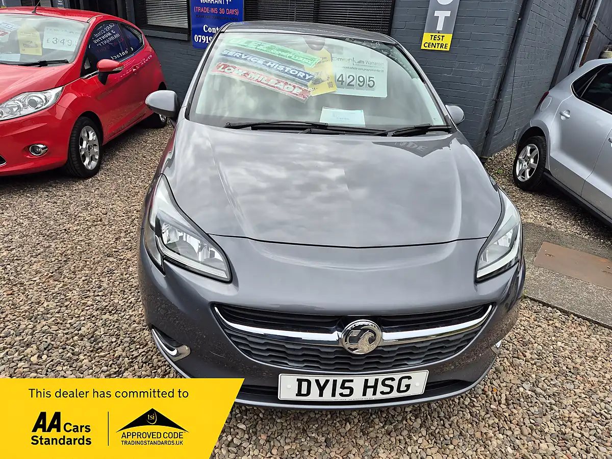 Used 2015 Vauxhall Corsa Sri Grey - Front View