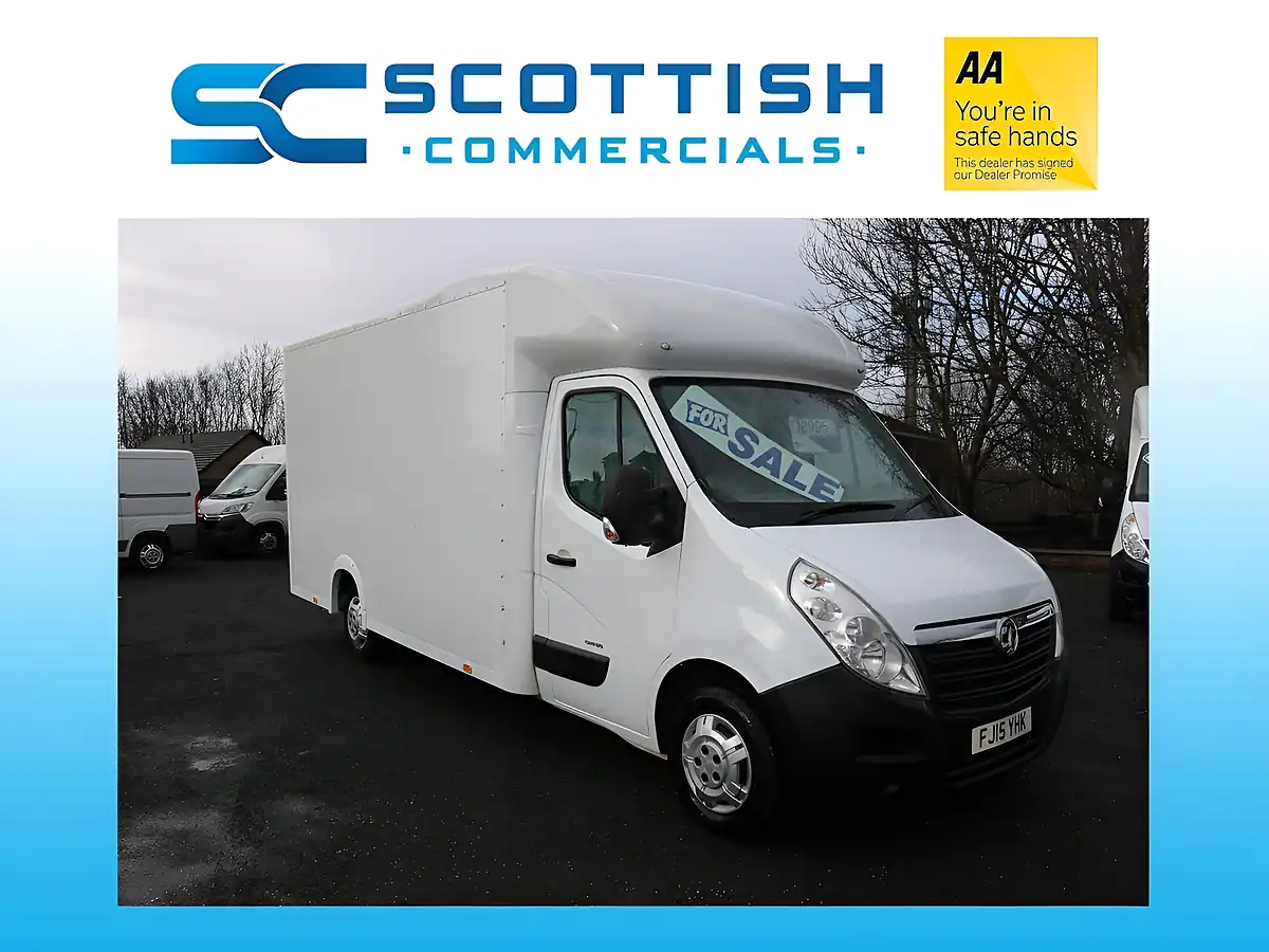 Used 2015 Vauxhall Movano Lowloader Luton White - Front View