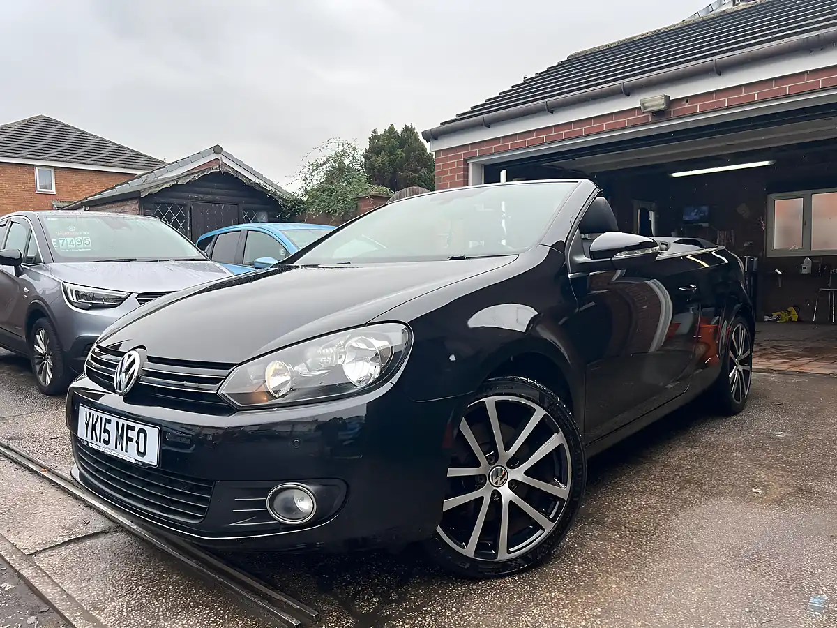 Used 2015 Volkswagen Golf Cabriolet GT Metallic Black - Interior and Exterior details 2