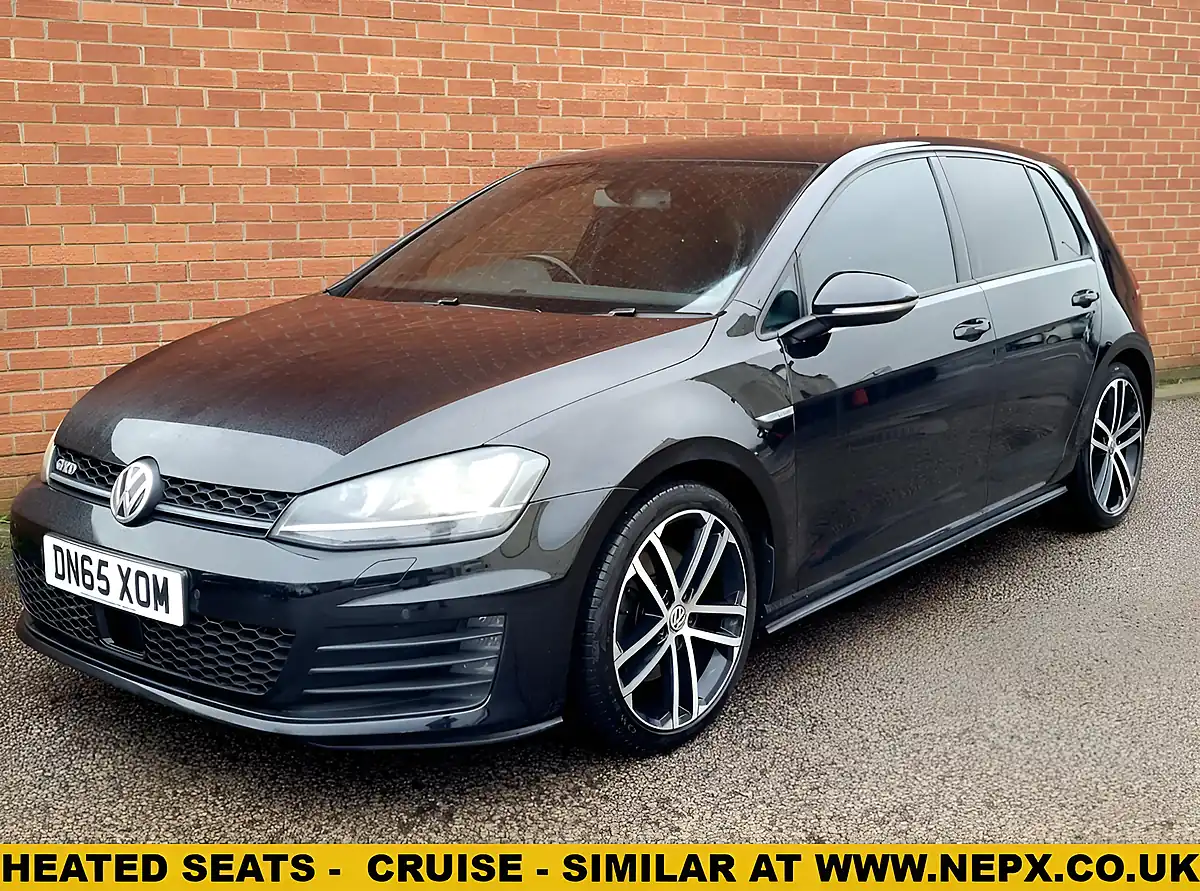 Used 2015 Volkswagen Golf Gtd Black - Front View