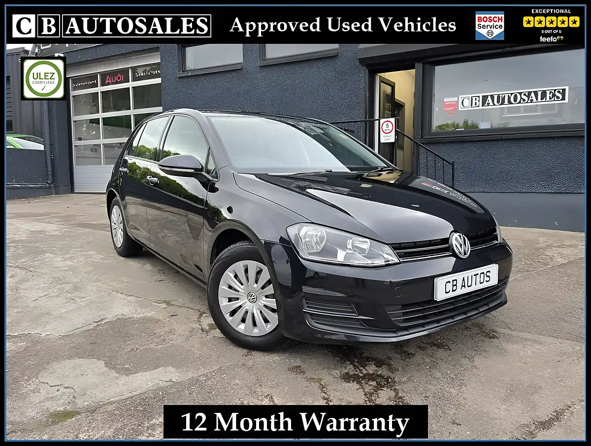 Used 2015 Volkswagen Golf S Black - Front View