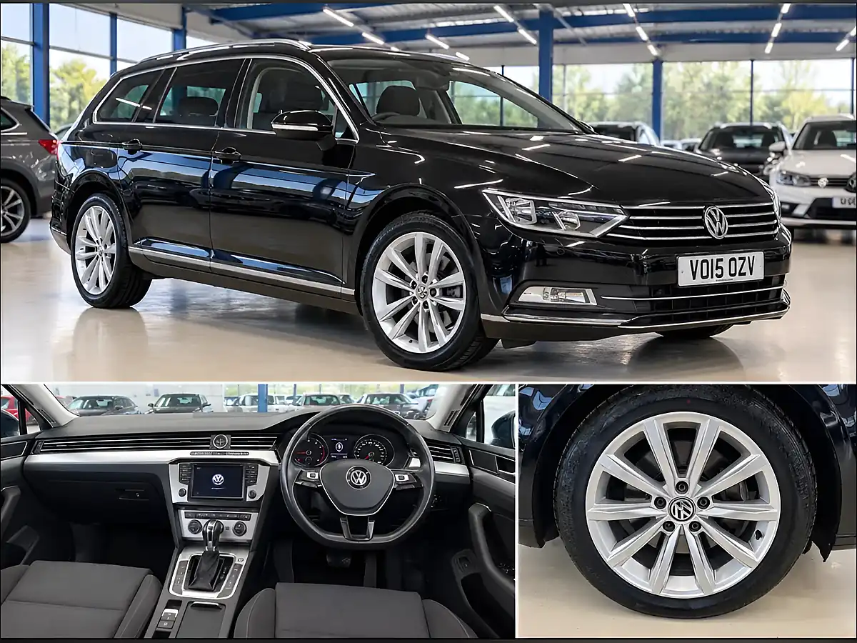 Used 2015 Volkswagen Passat Bluemotion Tech Se Black - Interior and Exterior details 5