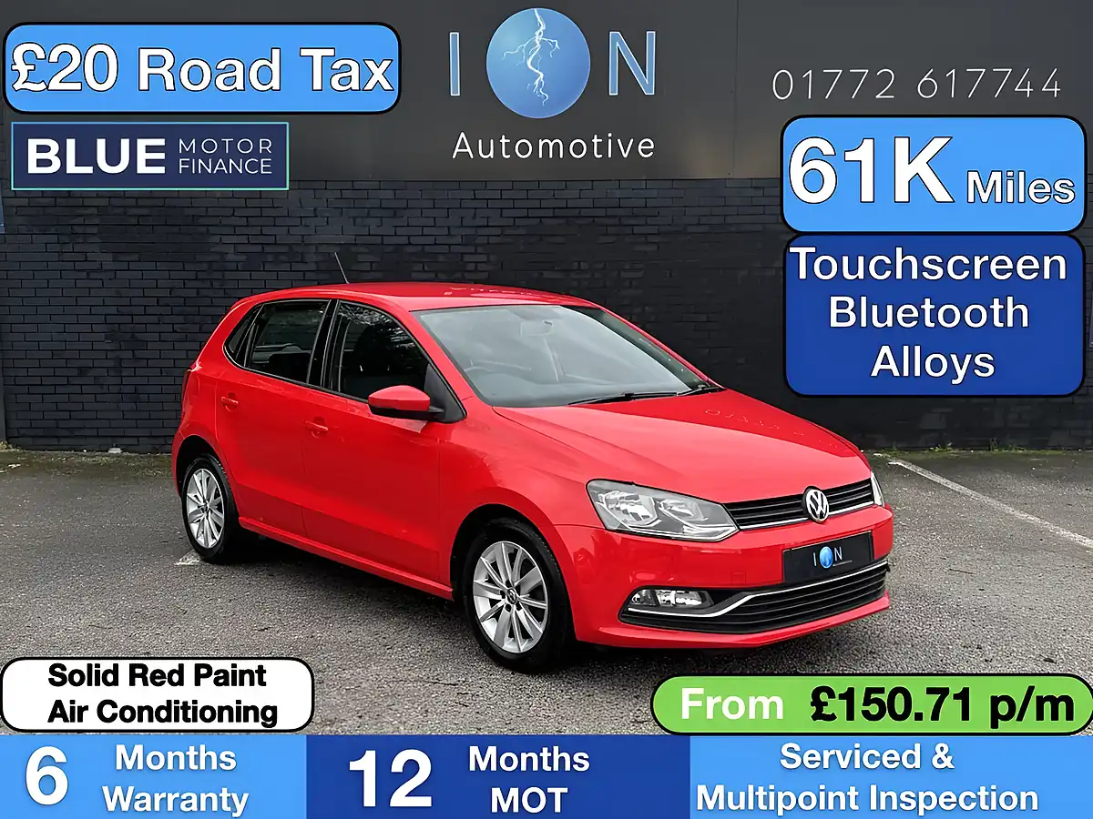 Used 2015 Volkswagen Polo Bluemotion Tech Se Flash Red - Front View