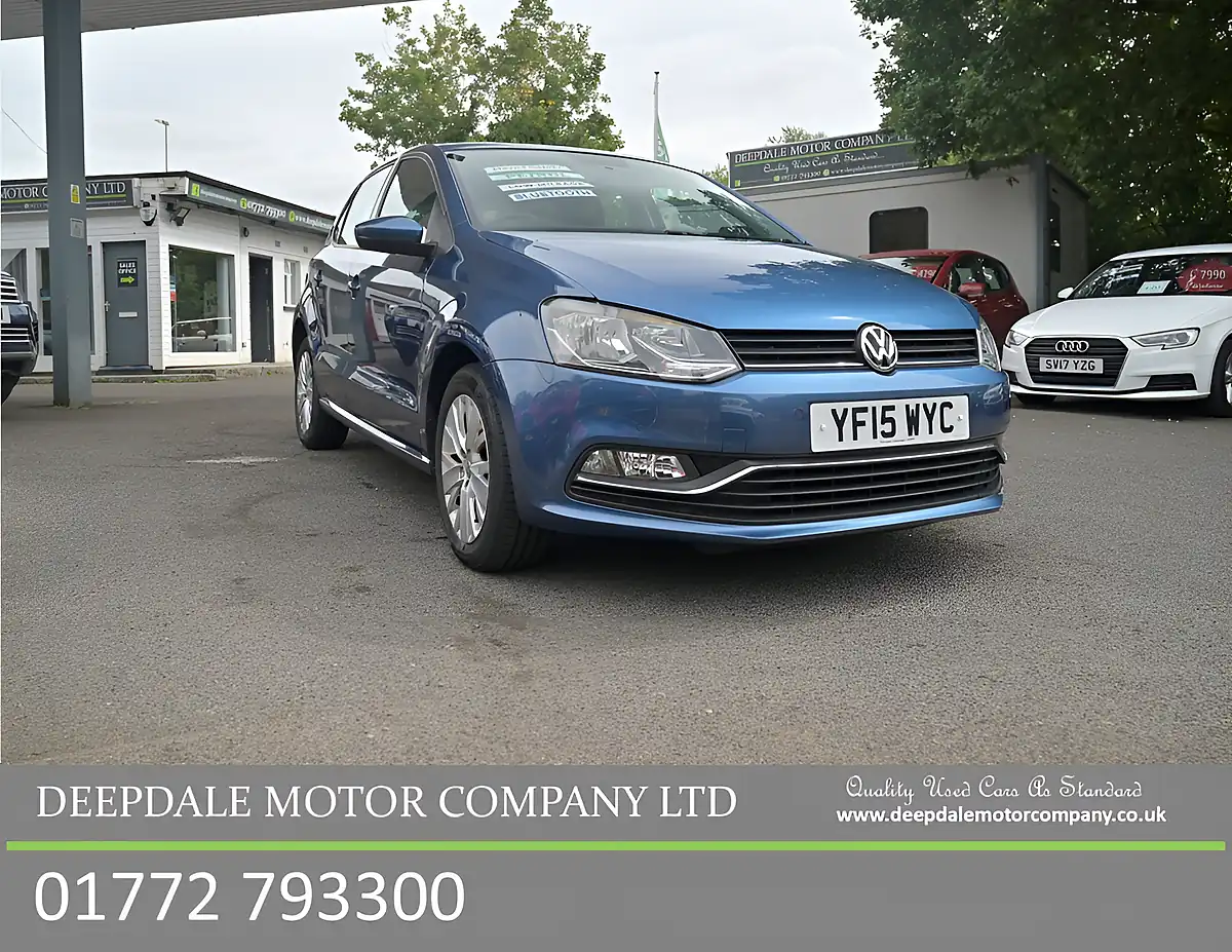 Used 2015 Volkswagen Polo Se Blue Silk - Front View