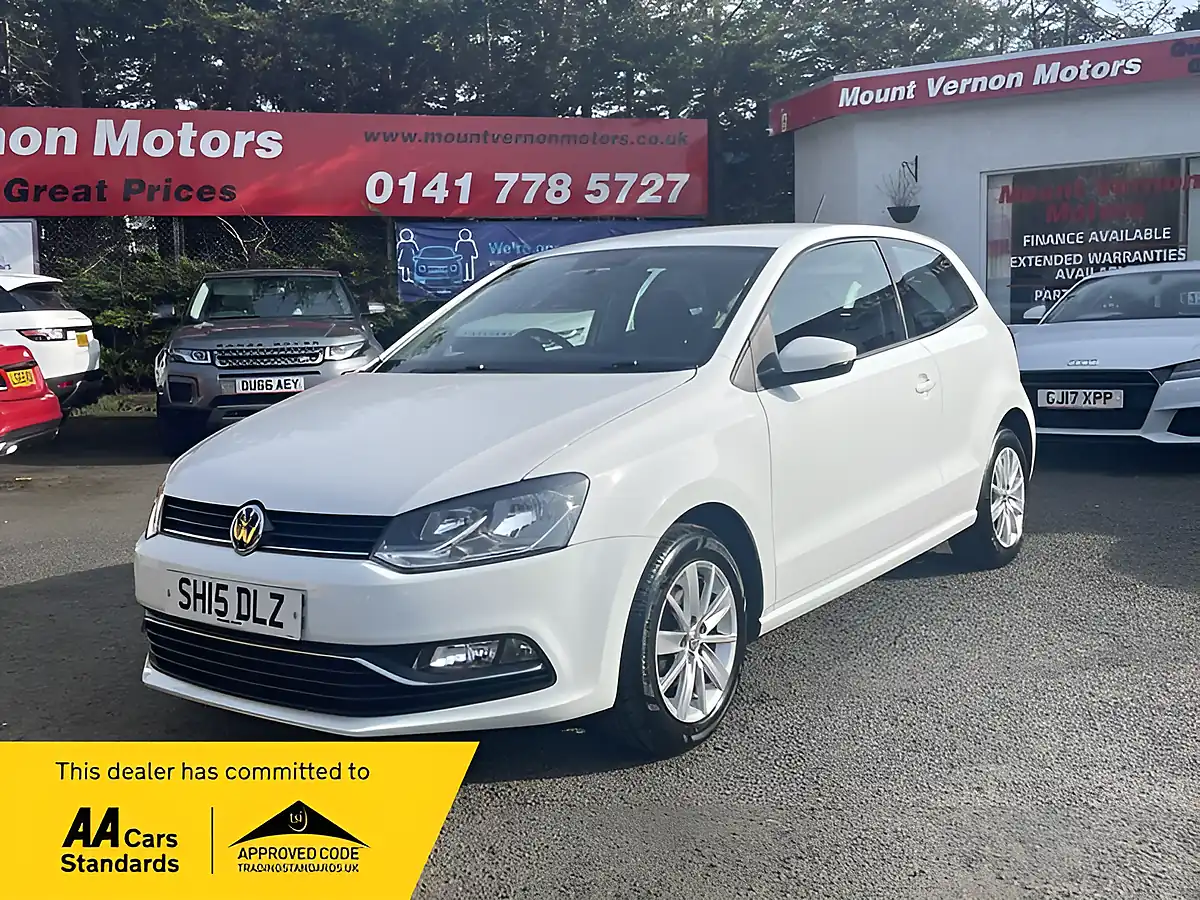 Used 2015 Volkswagen Polo Se White - Front View