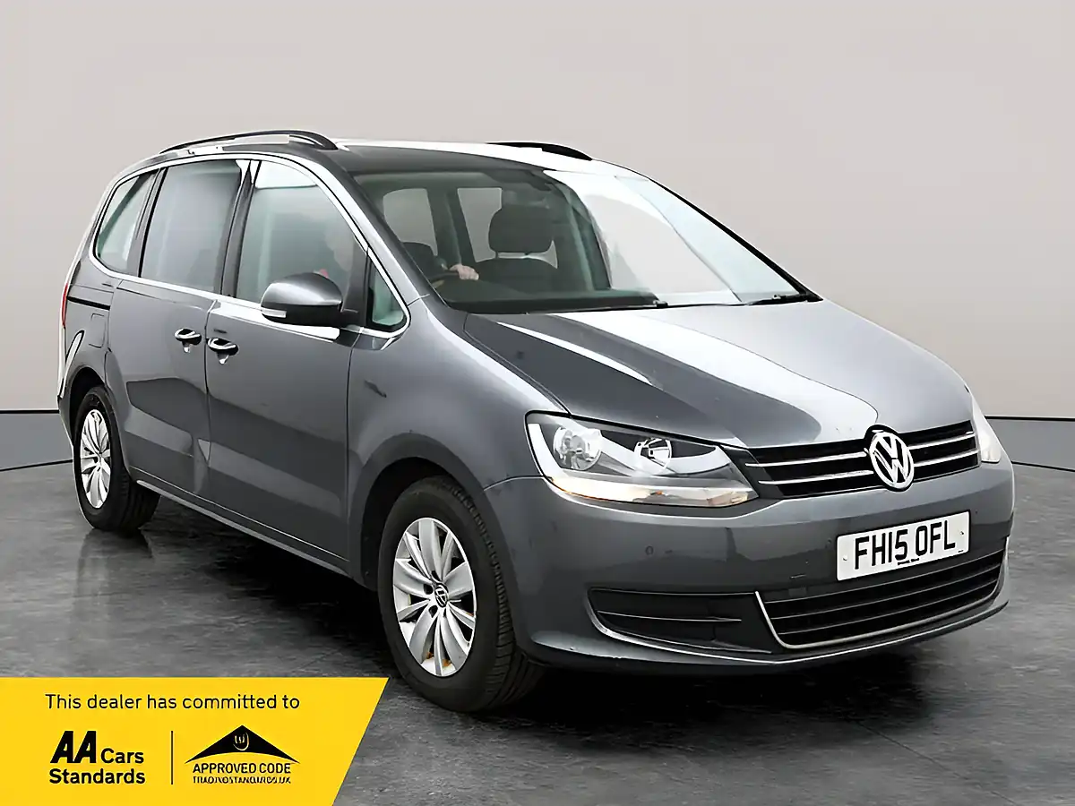 Used 2015 Volkswagen Sharan Se Bluemotion Tech Grey - Front View