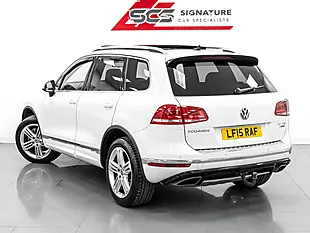 Used 2015 Volkswagen Touareg R-Line Pure White - Interior and Exterior details 7
