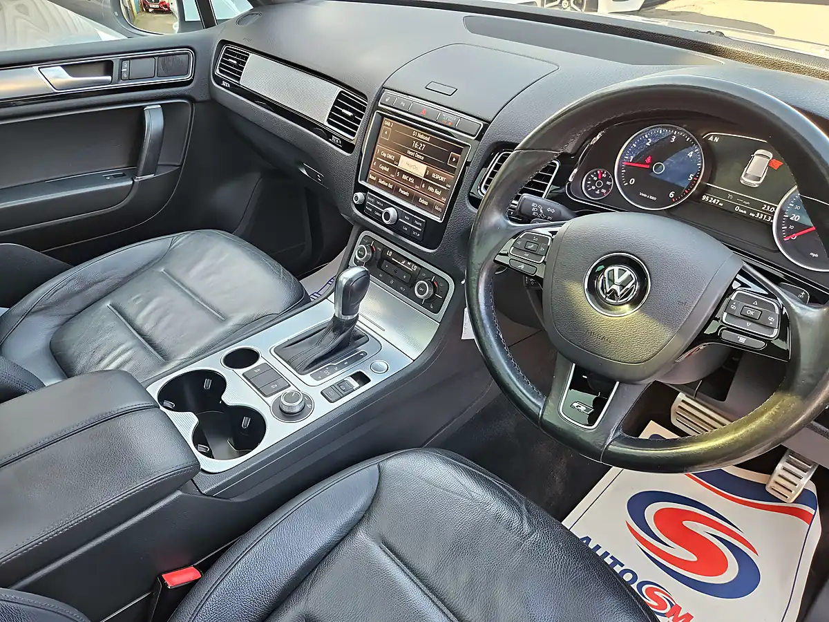 Used 2015 Volkswagen Touareg R-Line White - Interior and Exterior details 11