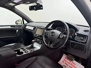 Used 2015 Volkswagen Touareg R-Line White - Interior and Exterior details 13