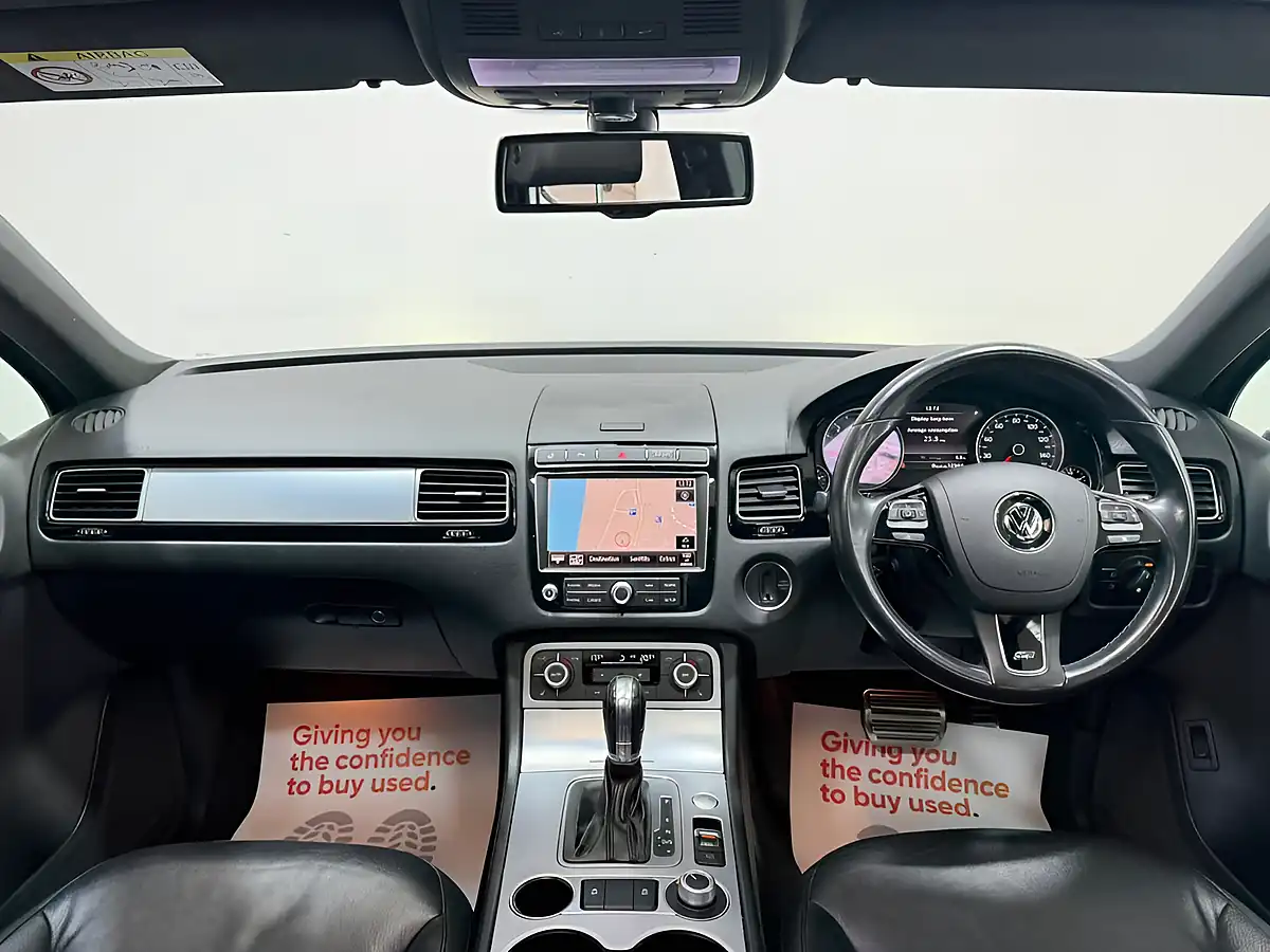 Used 2015 Volkswagen Touareg R-Line White - Interior and Exterior details 4