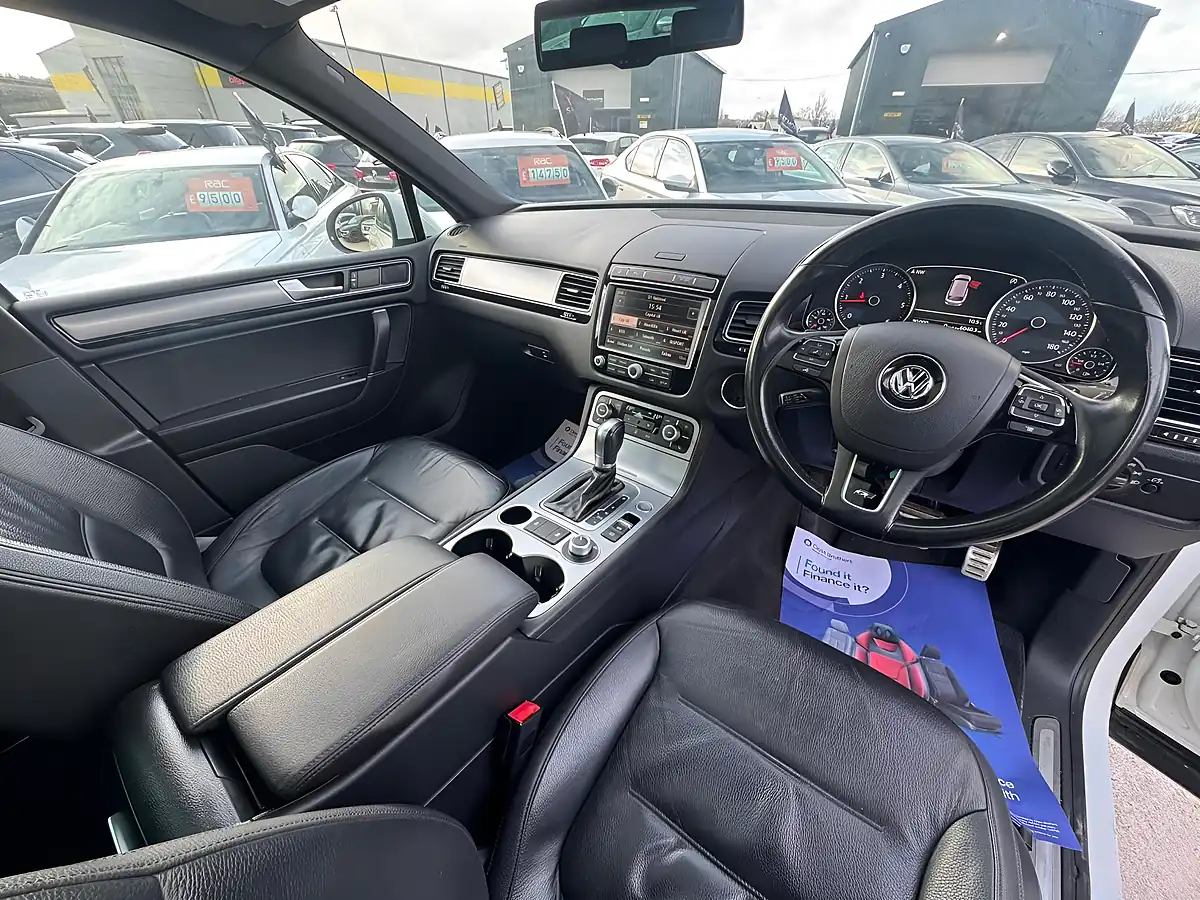 Used 2015 Volkswagen Touareg R-Line White - Interior and Exterior details 15