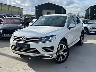Used 2015 Volkswagen Touareg R-Line White - Interior and Exterior details 6