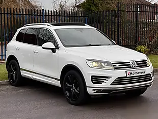 Used 2015 Volkswagen Touareg R-Line White - Interior and Exterior details 7