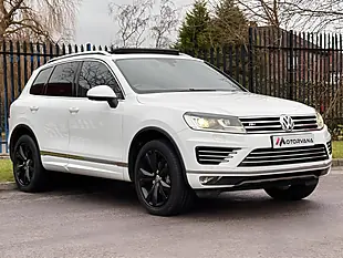 Used 2015 Volkswagen Touareg R-Line White - Interior and Exterior details 8