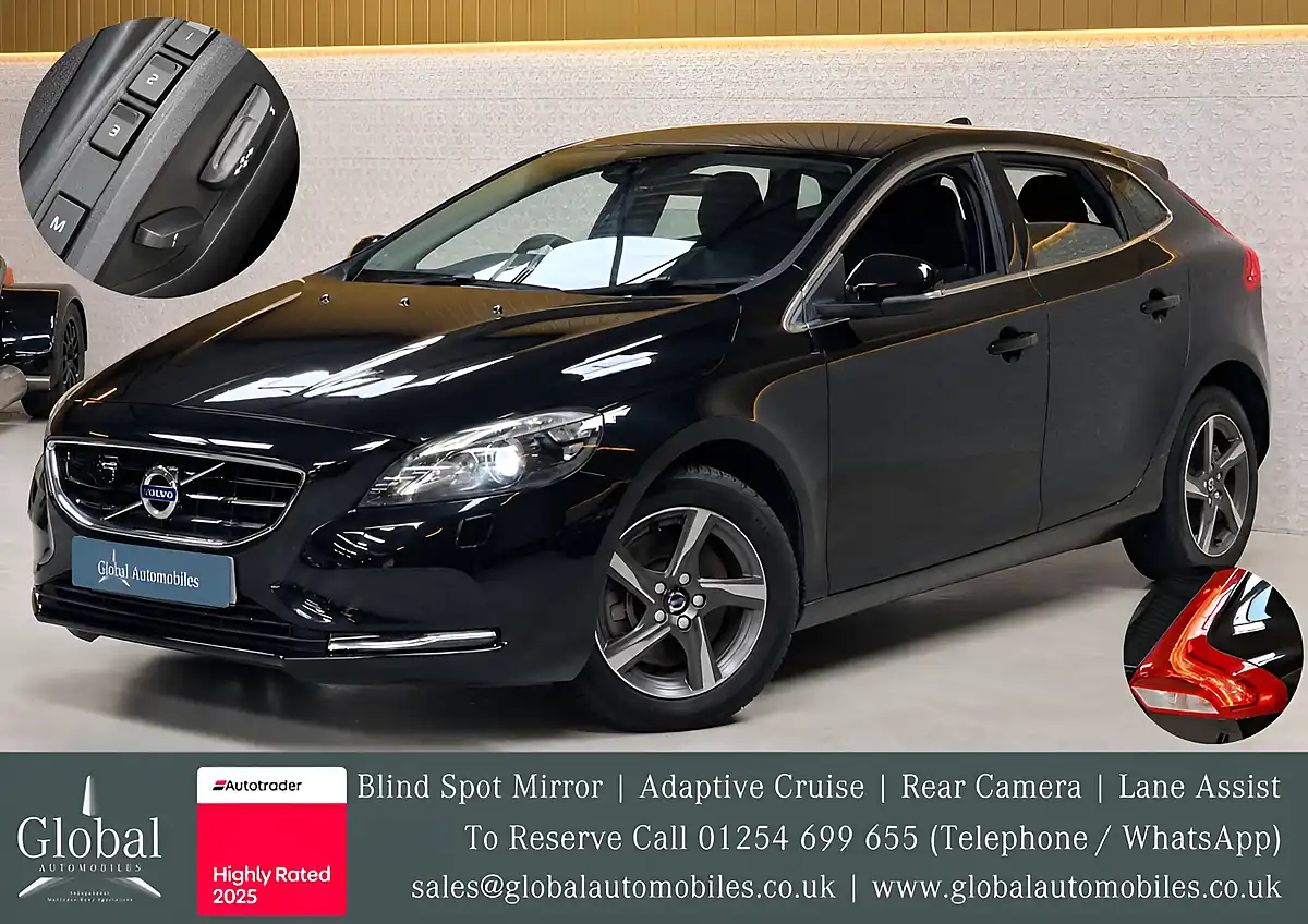 Used 2015 Volvo V40 R-Design Nav Onyx Black - Front View