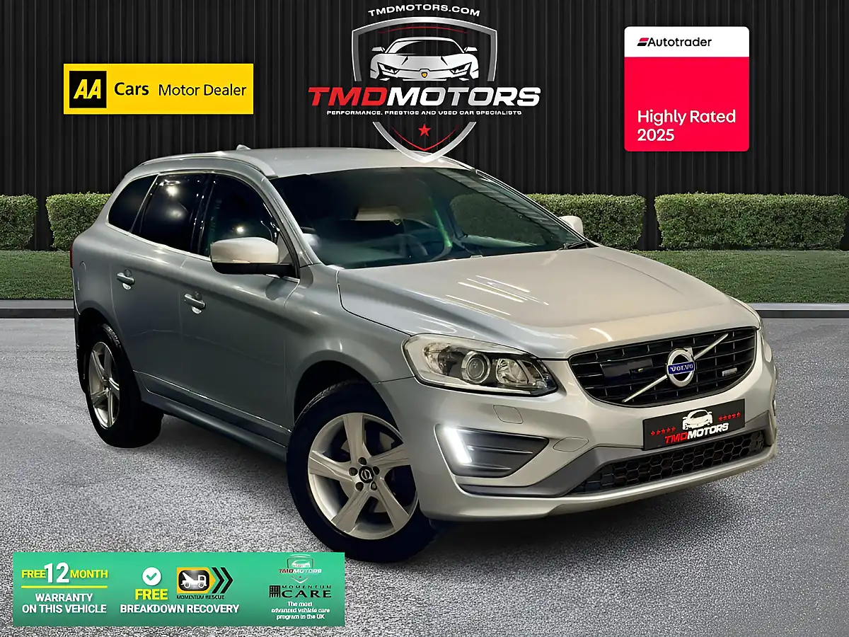 Used 2015 Volvo XC60 R-Design Lux Nav Silver - Front View