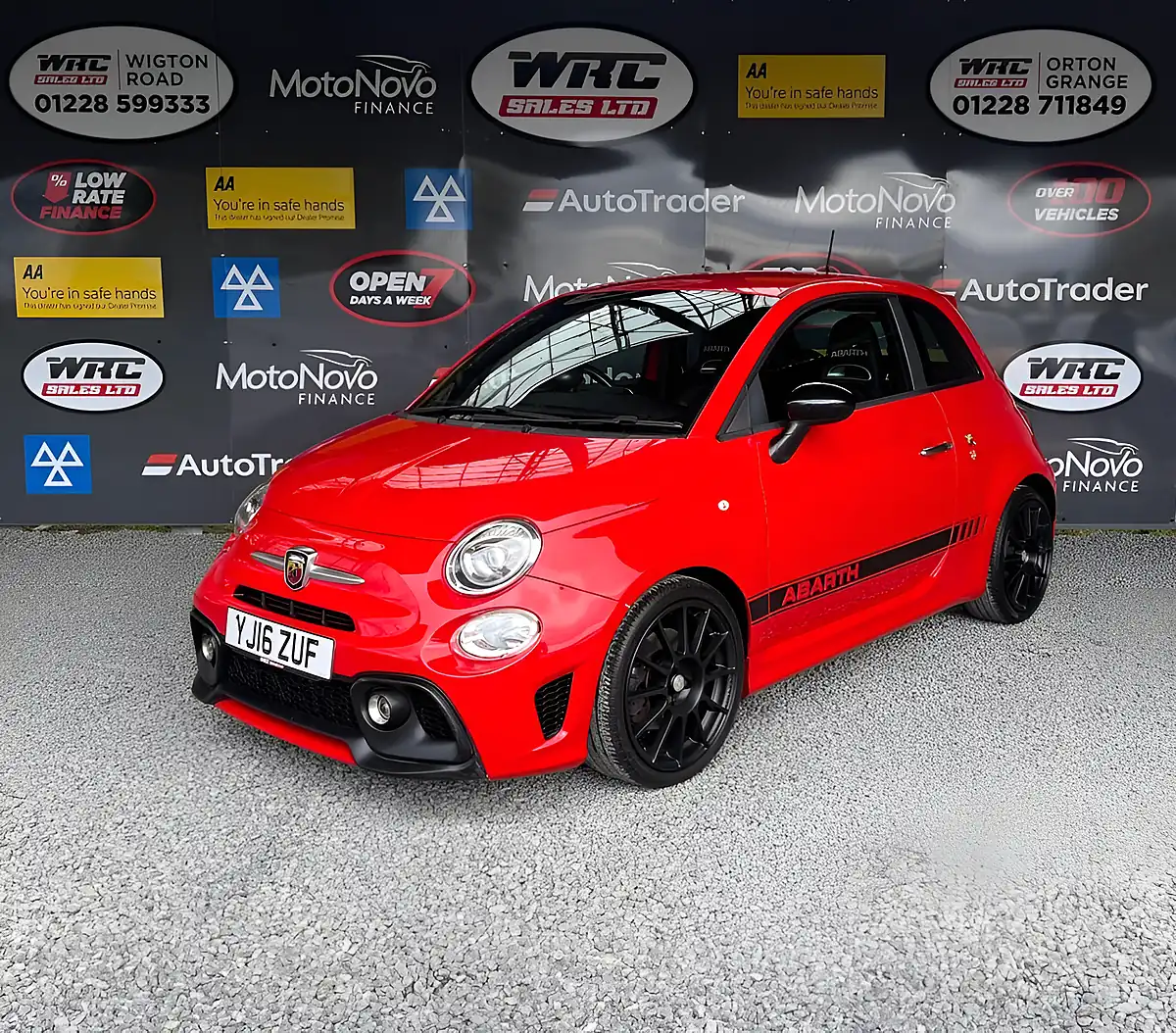 Used 2016 Abarth 595 Turismo Red - Front View