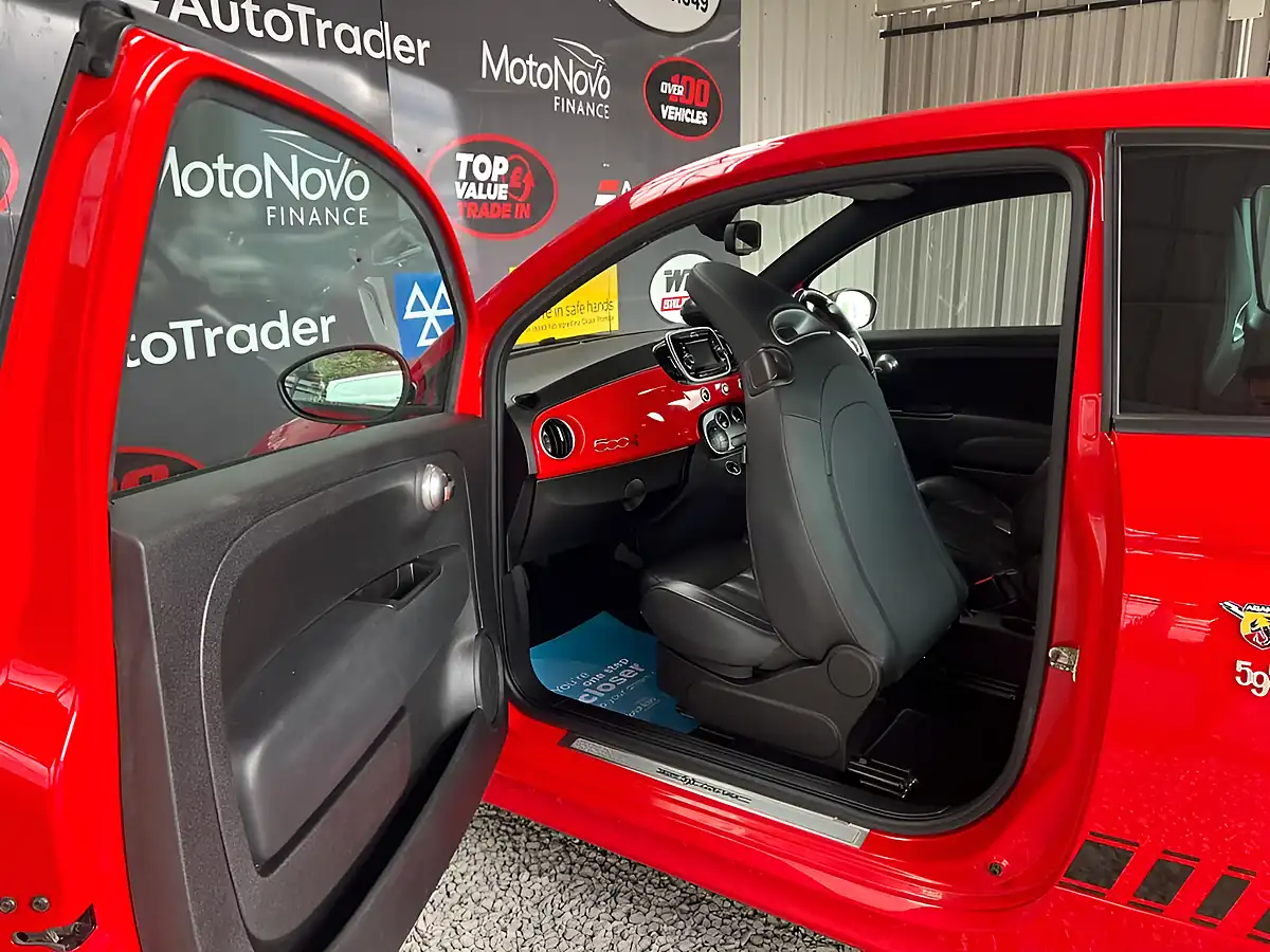 Used 2016 Abarth 595 Turismo Red - Interior and Exterior details 13