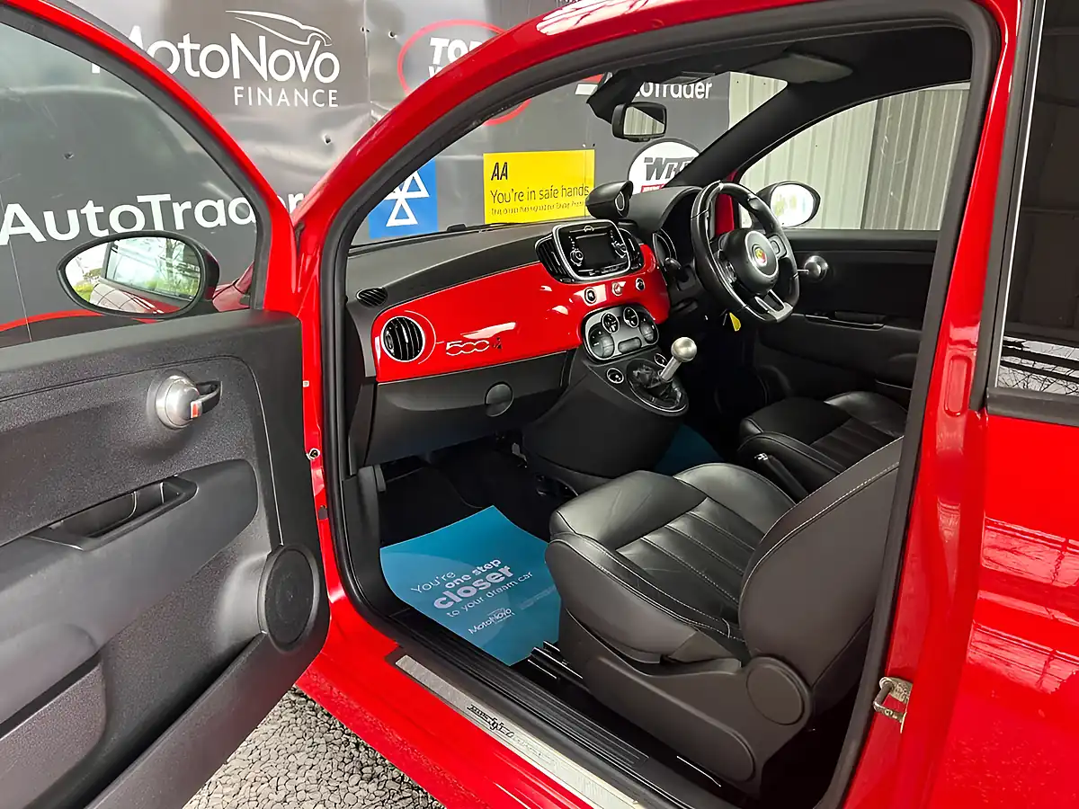 Used 2016 Abarth 595 Turismo Red - Interior and Exterior details 16