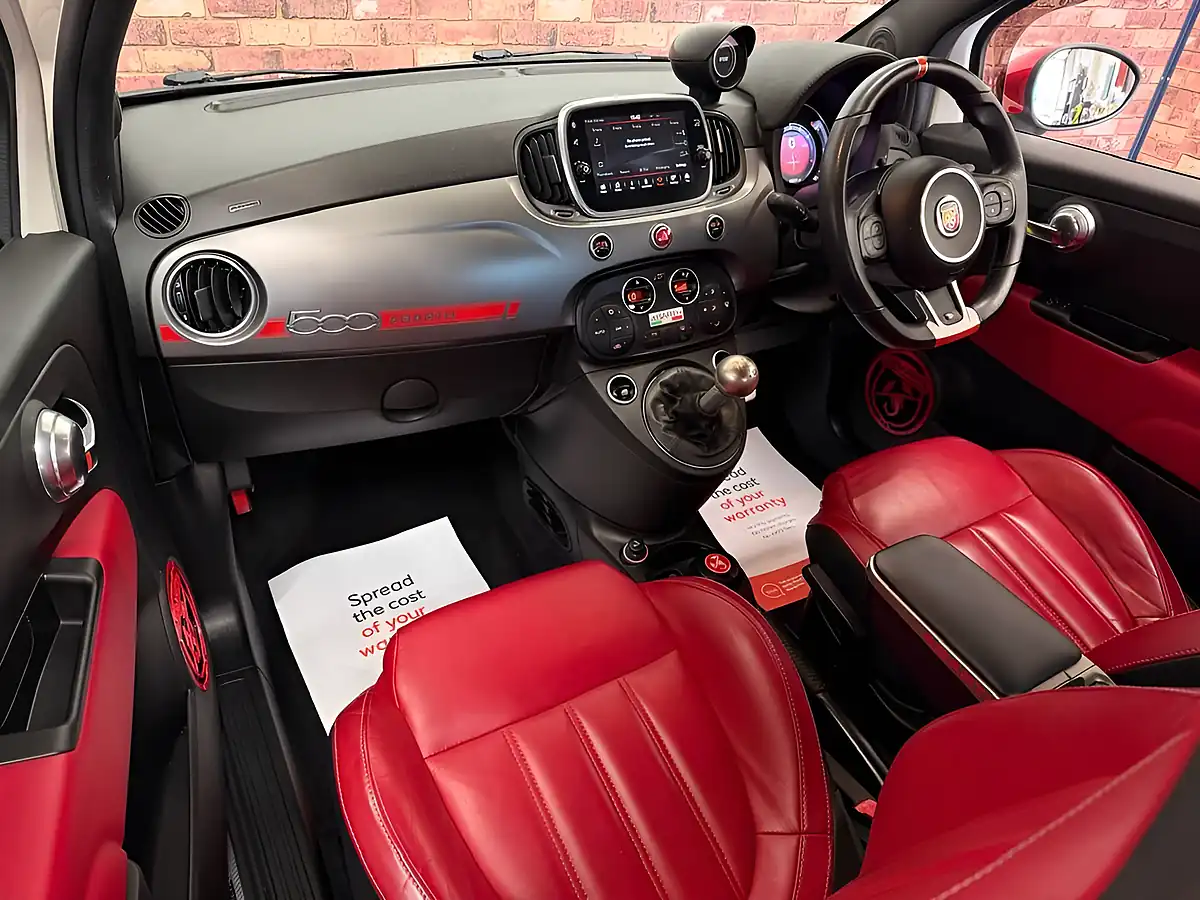 Used 2016 Abarth 595 Turismo White - Interior and Exterior details 9