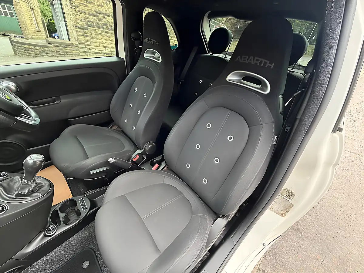 Used 2016 Abarth 595 White - Interior and Exterior details 13