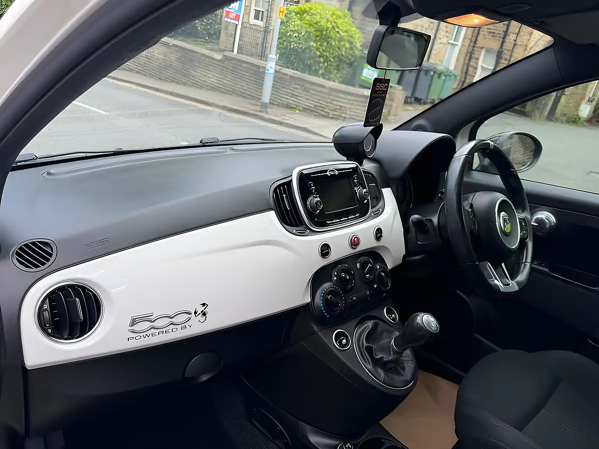 Used 2016 Abarth 595 White - Interior and Exterior details 14