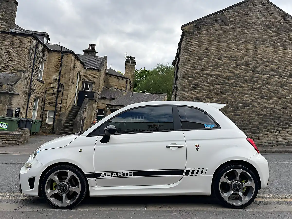 Used 2016 Abarth 595 White - Interior and Exterior details 8