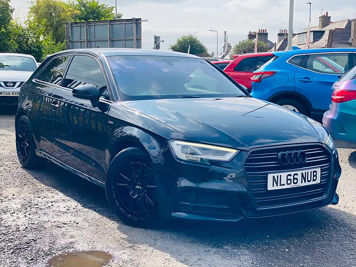 Used 2016 Audi A3 S Line Black - Front View