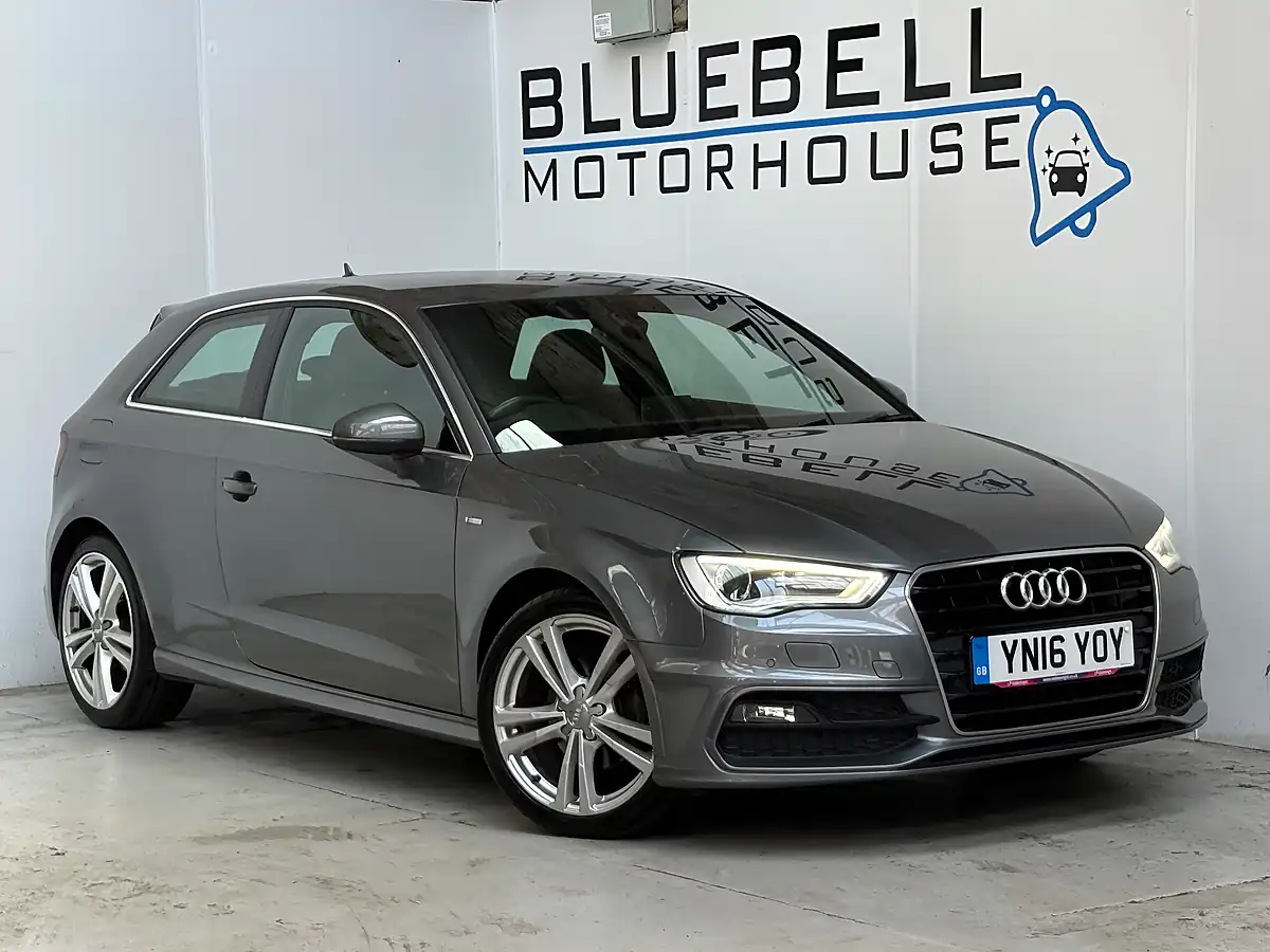 Used 2016 Audi A3 S Line Monsoon Grey - Front View