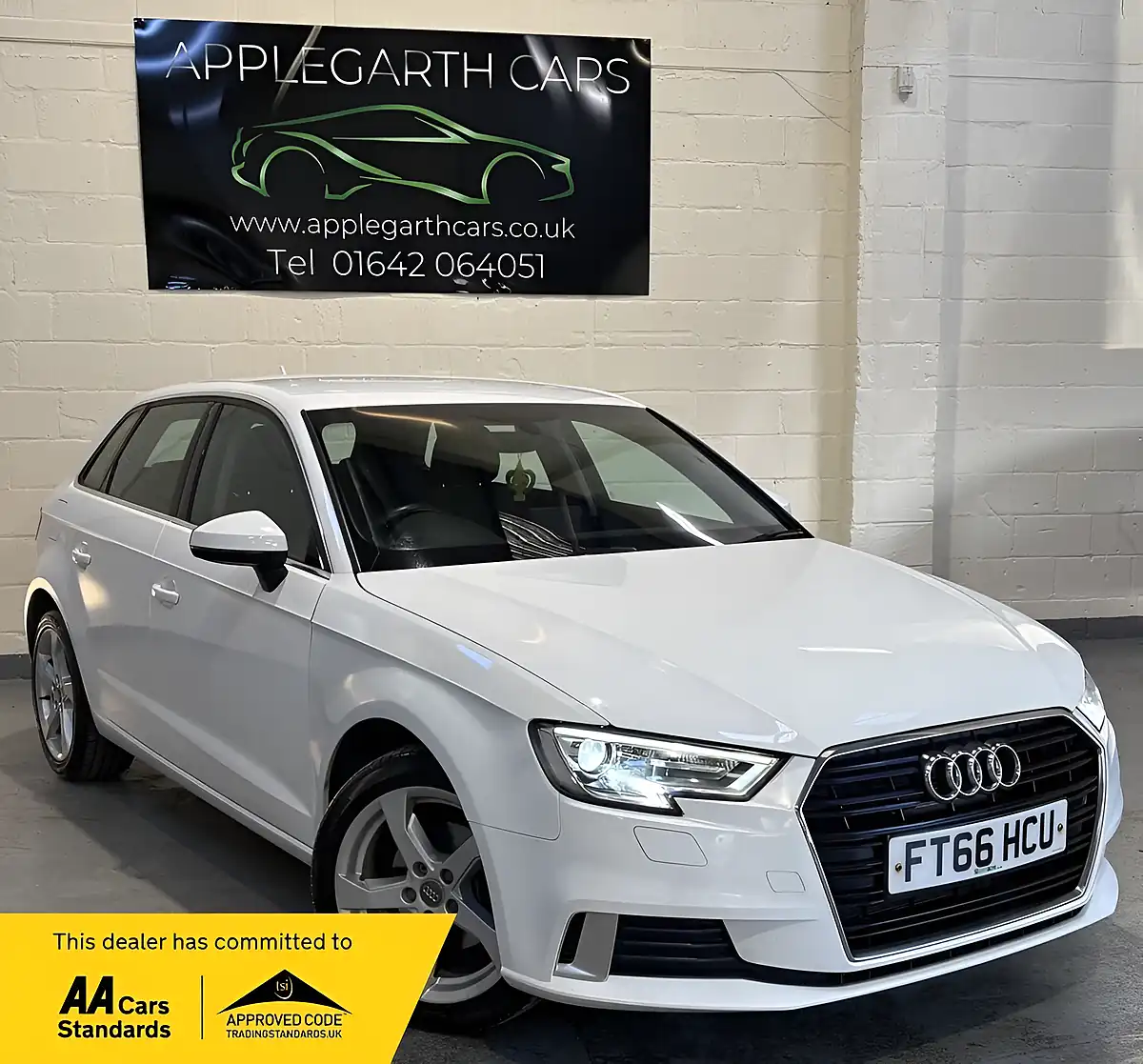 Used 2016 Audi A3 Sport White - Front View