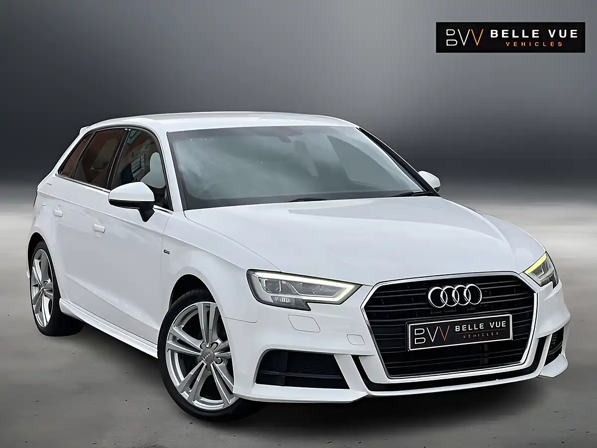Used 2016 Audi A3 Sportback S Line Ibis White - Front View