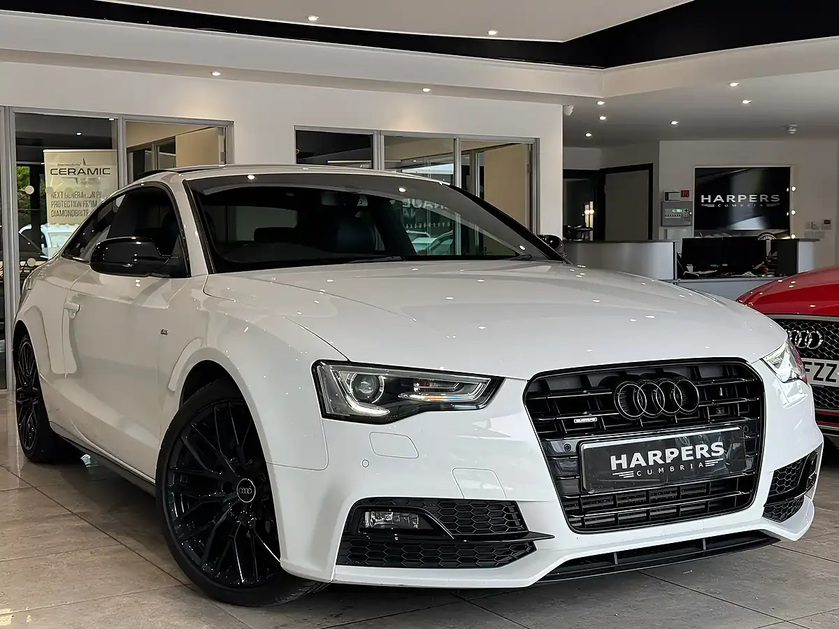 Used 2016 Audi A5 Black Edition Plus White - Front View