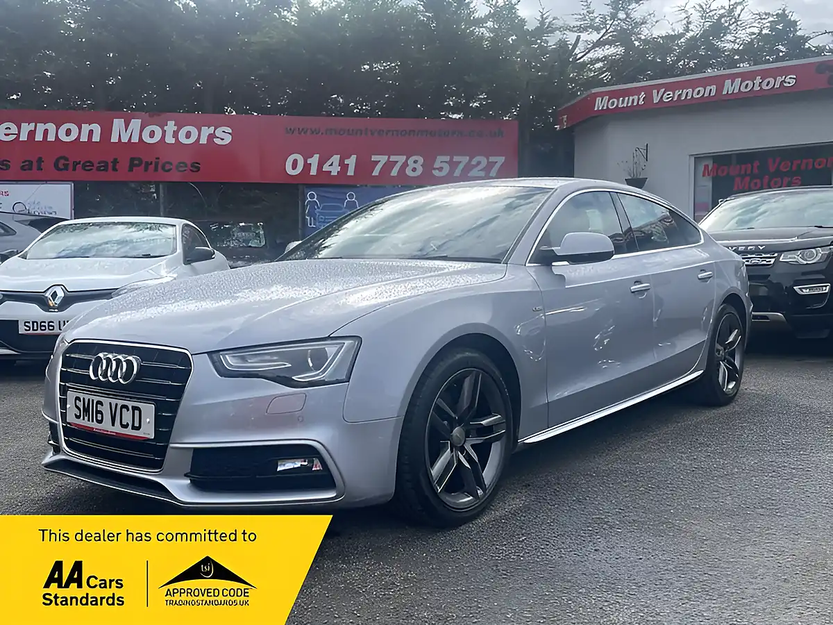 Used 2016 Audi A5 S Line Silver - Front View