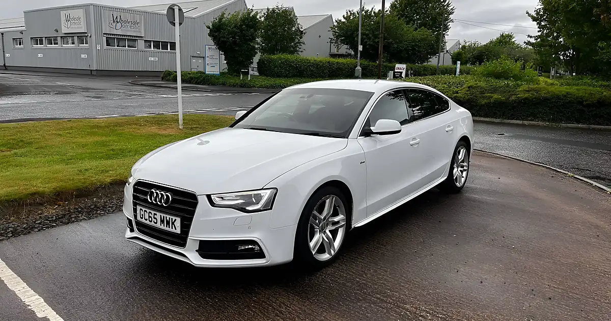 Used 2016 Audi A5 S Line White - Front View