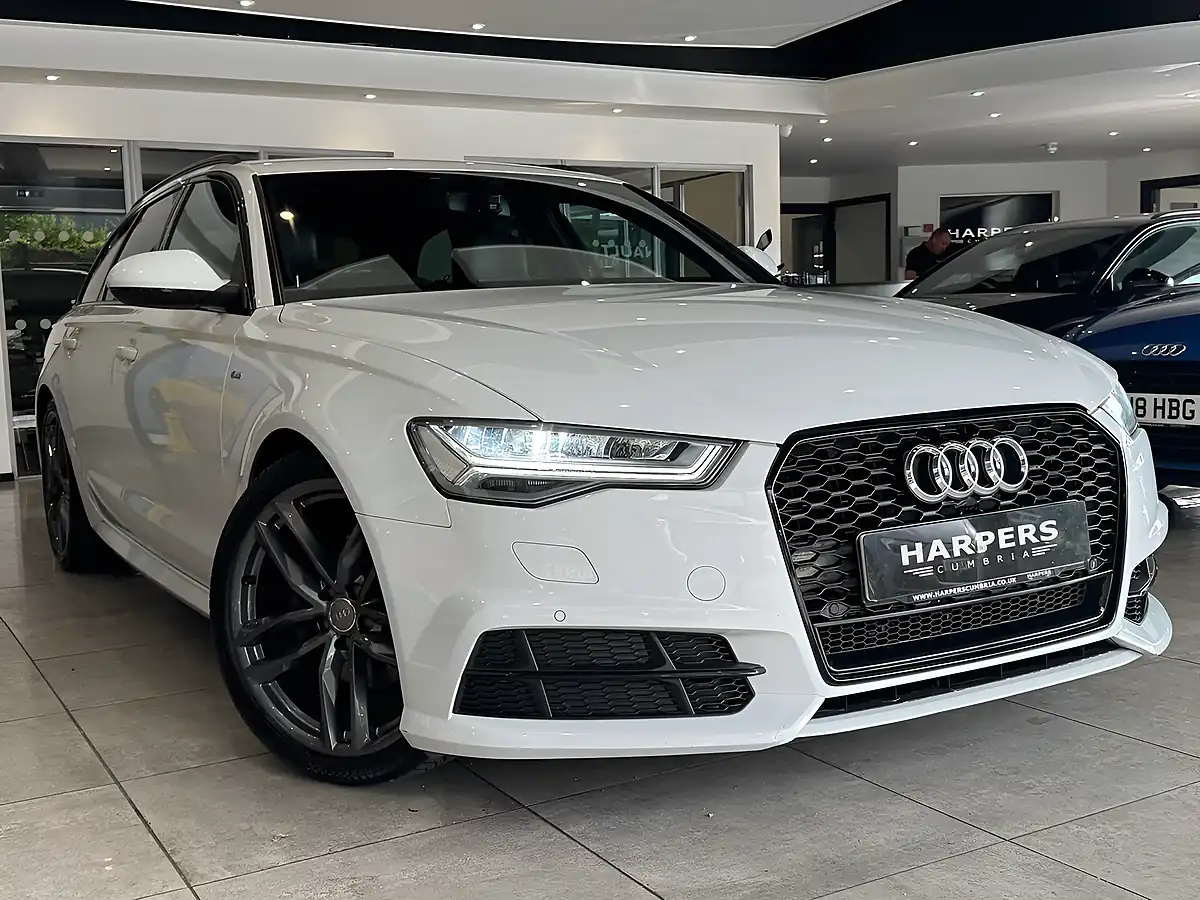 Used 2016 Audi A6 Avant Black Edition White - Front View