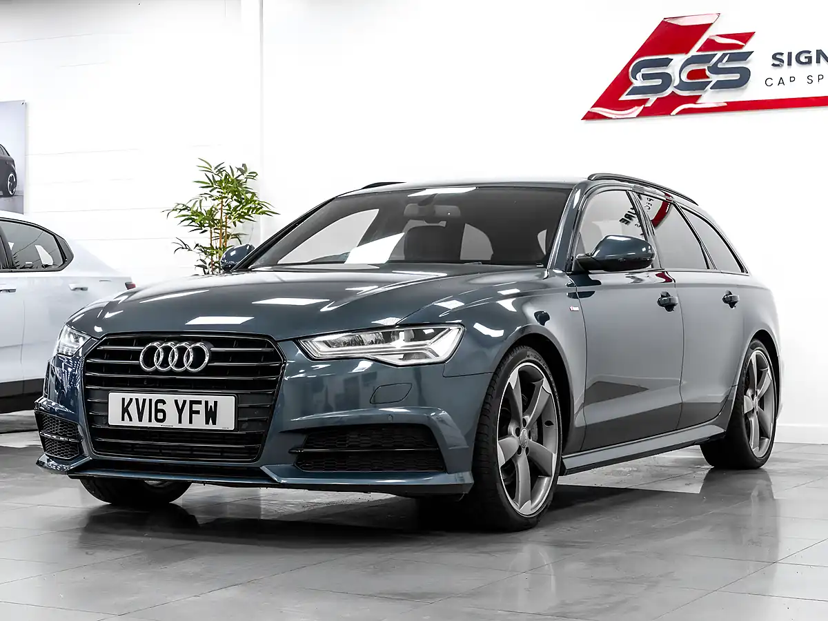 Used 2016 Audi A6 Black Edition Aviator Blue - Interior and Exterior details 2