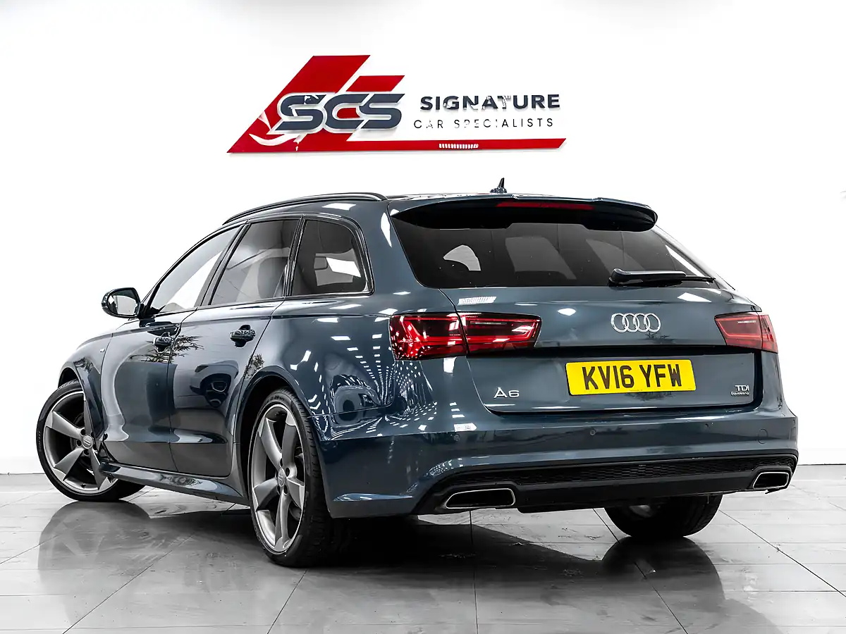 Used 2016 Audi A6 Black Edition Aviator Blue - Interior and Exterior details 4